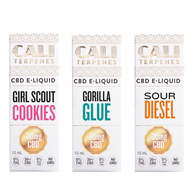 Pack CBD e-liquid Top USA 1 - 30mg - Cali Terpenes